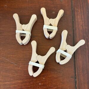 Sarah's Silks Mini Playclips Fort Building clips Waldorf Montessori Wood